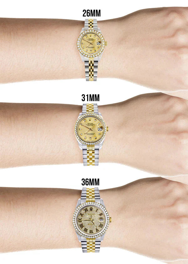 Rolex Datejust Watch | 31MM | White Mop Diamond Dial | Jubilee Band