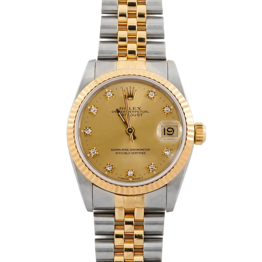 Rolex Datejust Watch | 31MM | Factory Diamond Dial  | Jubilee Band