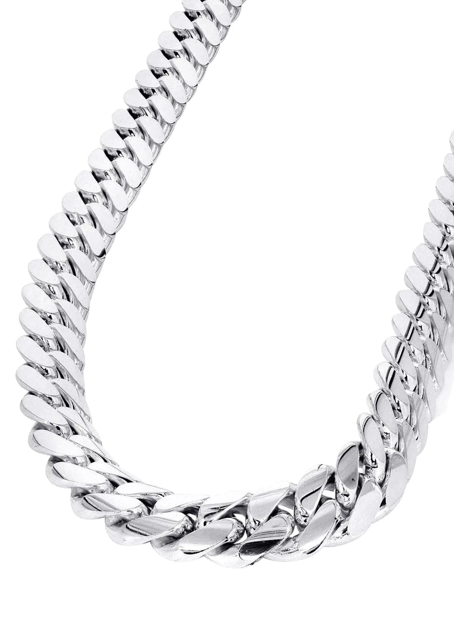 Solid Miami Gold  Cuban Link 10K/14K - White Gold