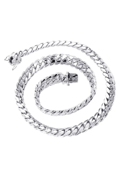 Solid Miami Gold  Cuban Link 10K/14K - White Gold