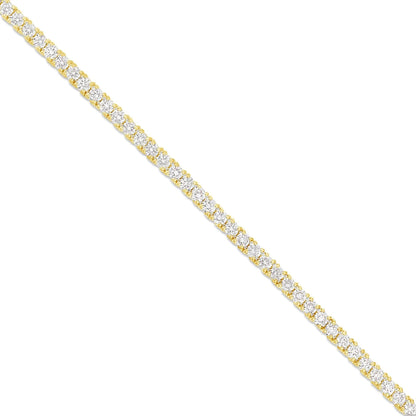 4-Prong Diamond Tennis Chain | 14K GOLD 13.34CTW | 3MM | 3 Color Options Available