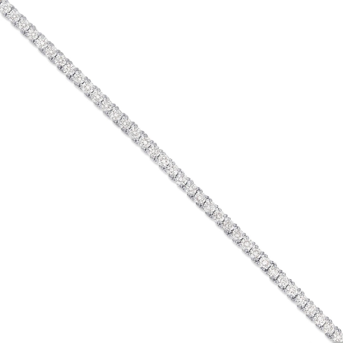 4-Prong Diamond Tennis Chain | 14K GOLD 13.34CTW | 3MM | 3 Color Options Available