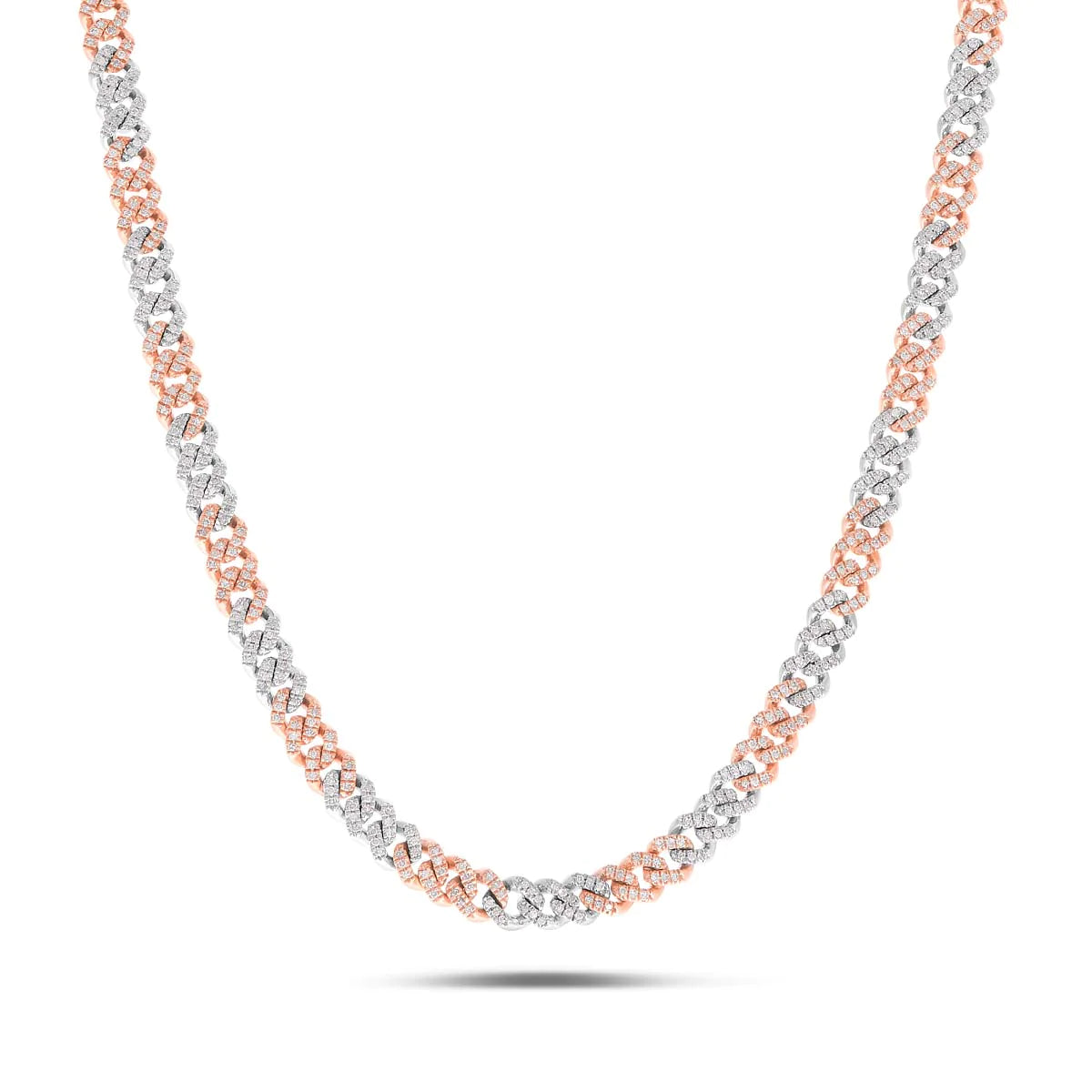 Diamond Cuban Chain | 10K GOLD 2.40CTW | 3MM | 5 Color Options Available | Two Tone Available