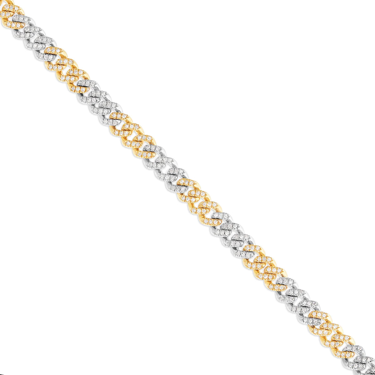 Diamond Cuban Chain | 10K GOLD 2.40CTW | 3MM | 5 Color Options Available | Two Tone Available