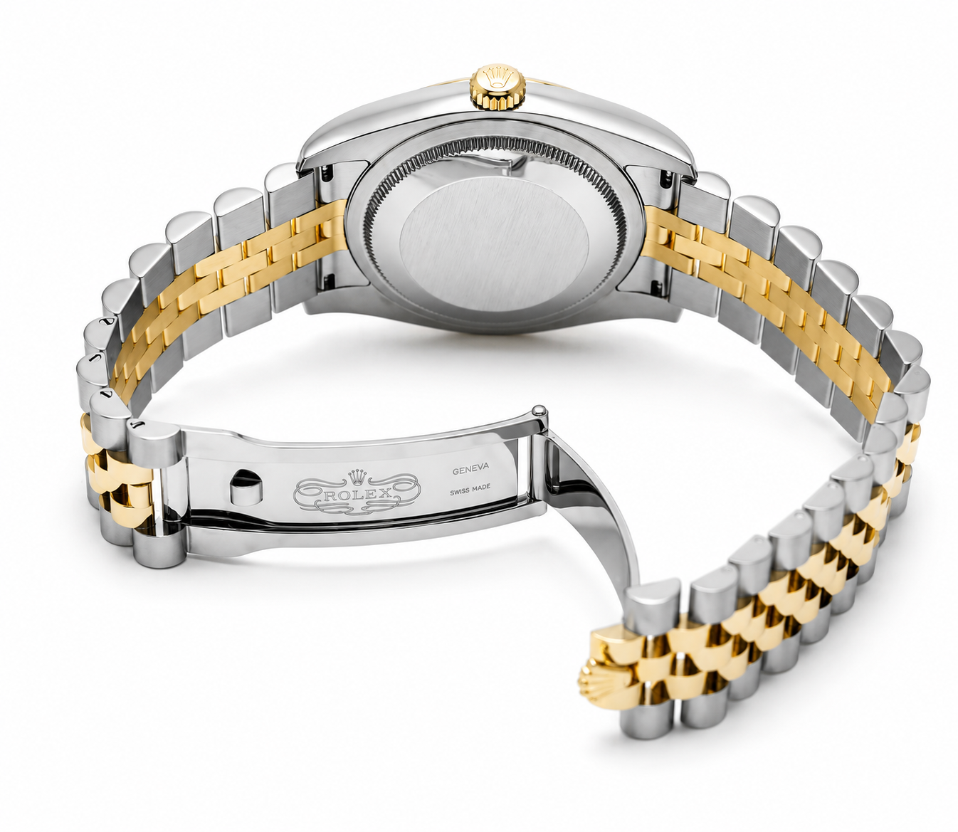 Rolex Datejust 36 116233 Champagne Jubilee Diamond Dial 18K Yellow Gold