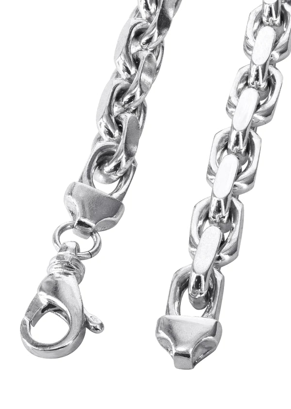 Solid Hermes Link 10K/14K - White Gold