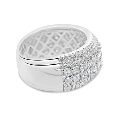 Gold Princess Cut Diamond  Ring | 14K | 3.58 CTW