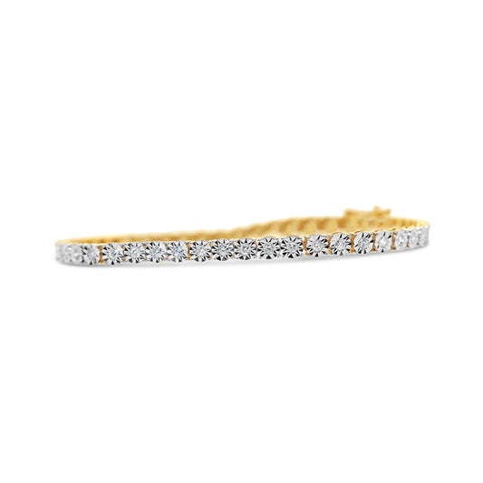 10K Yellow Gold 1.00CT Diamond Bracelet