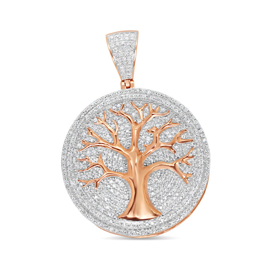 Tree of Life - Rose Gold Diamond Pendant | 1.23CTW | 10K | 29.8MM