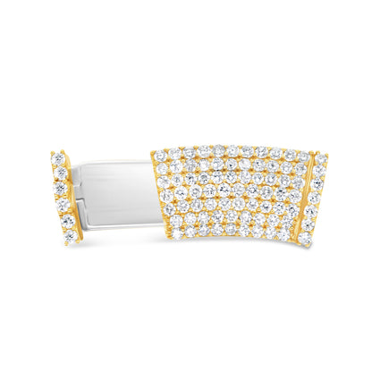 Lock - Yellow Gold Diamond Chain Lock| 1.86CTW | 14K | 12MM