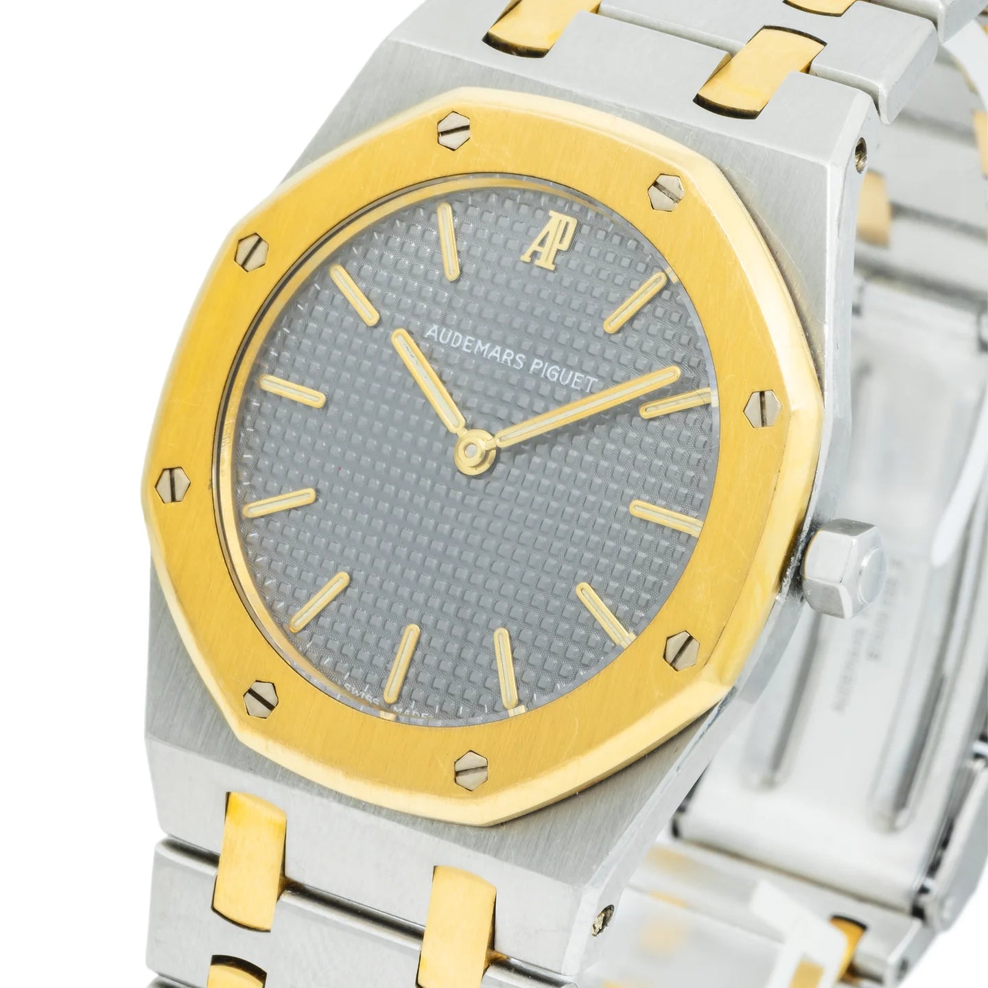 Audemars Piguet Royal Oak 14470SA 33MM Grey Tapisserie Dial With Two Tone Bracelet
