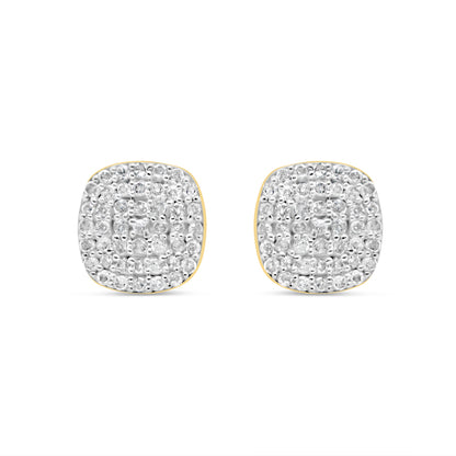 10K Yellow Gold | Diamond Earrings | 0.35CTW | 7.39MM