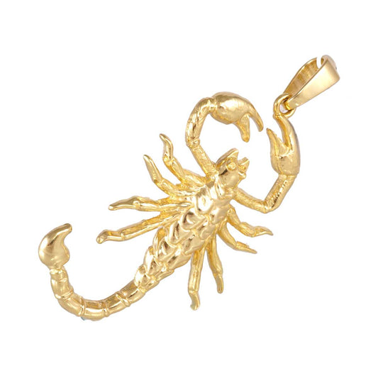 Scorpion Pendant | Yellow Gold 10K | 2.5 inches