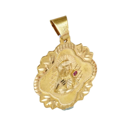 Santa Barbara Gold Medal | Yellow Gold 10K | 1.5 inches