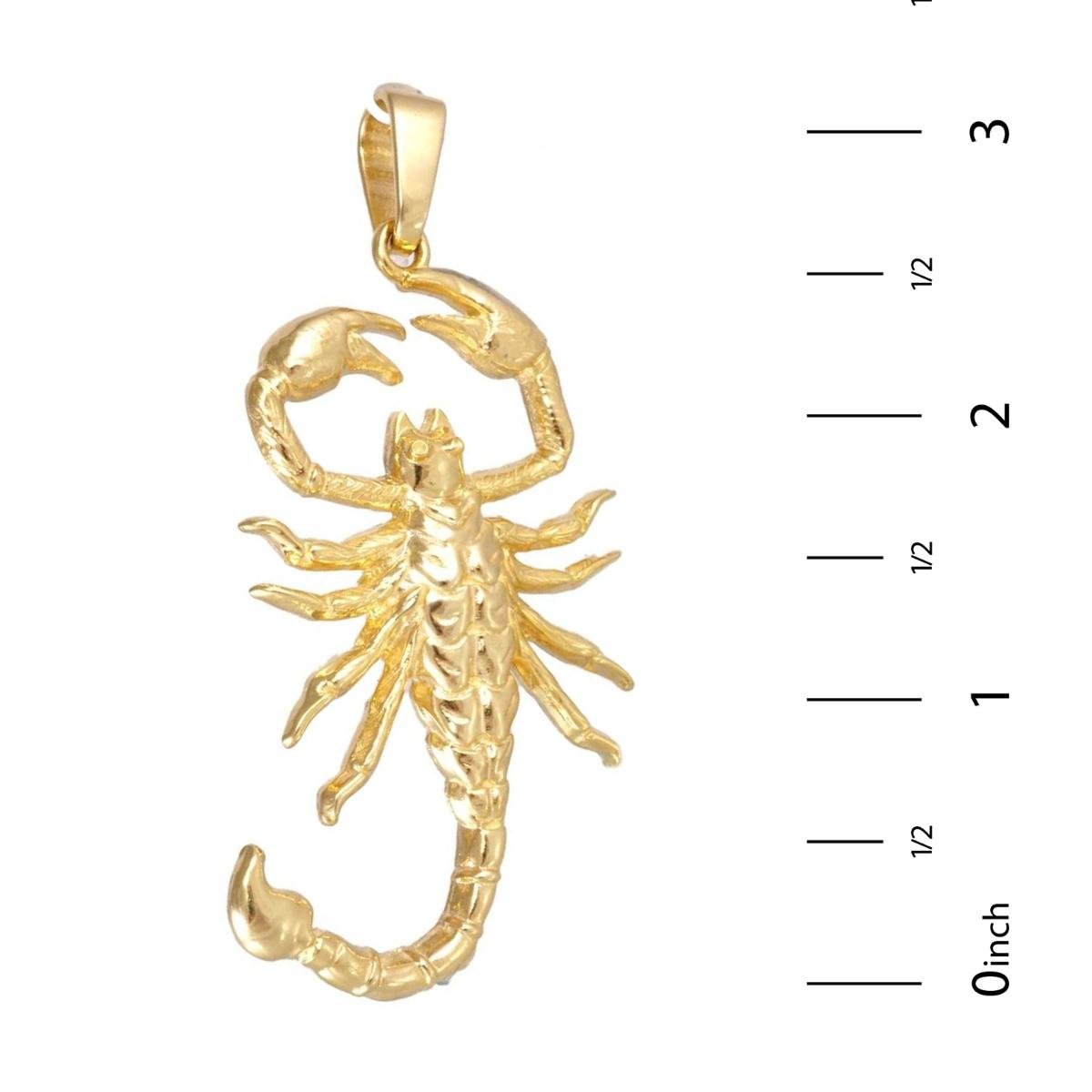 Scorpion Pendant | Yellow Gold 10K | 2.5 inches