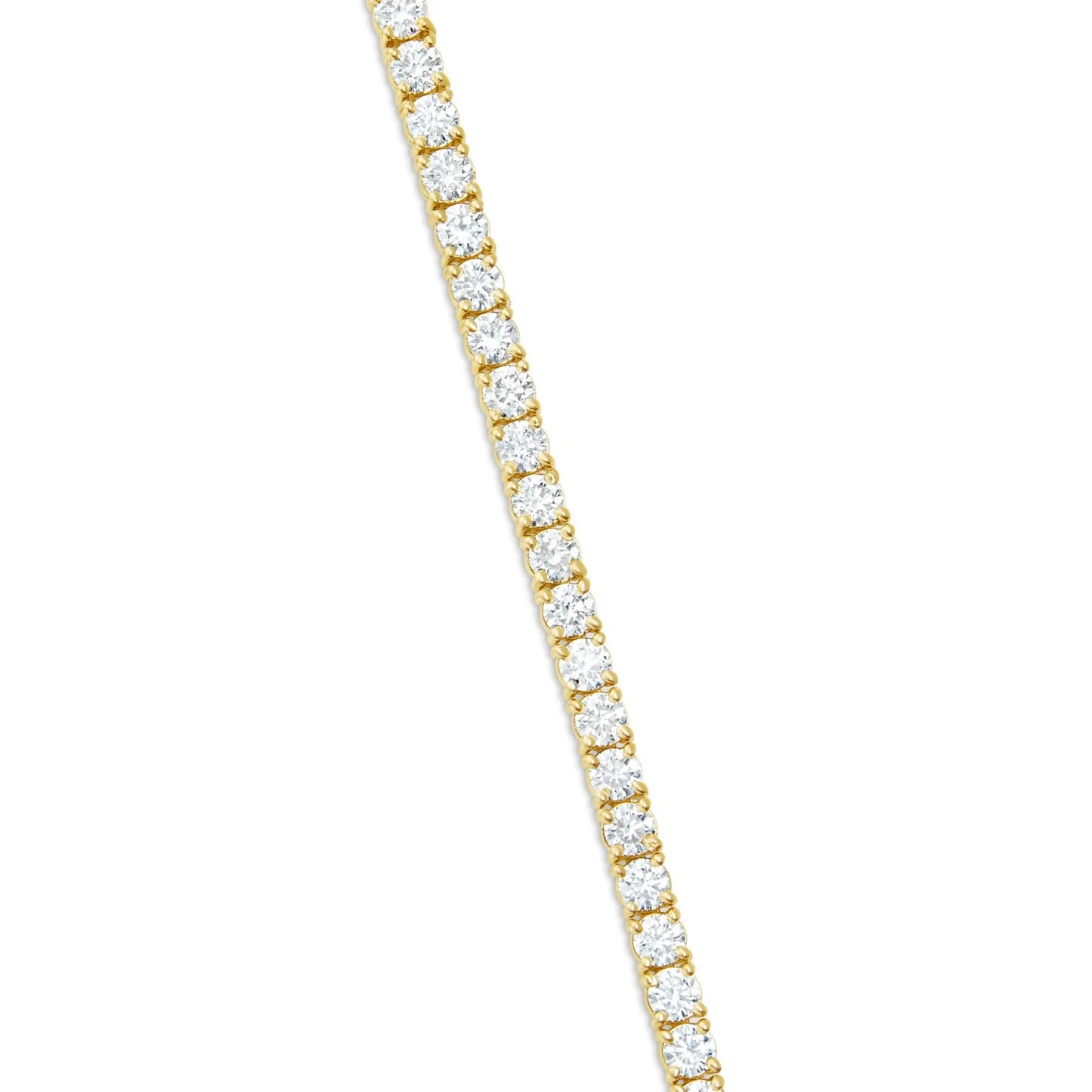 Diamond Tennis Bracelet | 14K Yellow Gold | 3 Color Variant Options | CT and MM Options Available