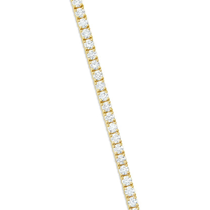 Diamond Tennis Bracelet | 14K Yellow Gold | 3 Color Variant Options | CT and MM Options Available