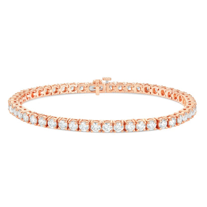 Diamond Tennis Bracelet | 14K Yellow Gold | 3 Color Variant Options | CT and MM Options Available