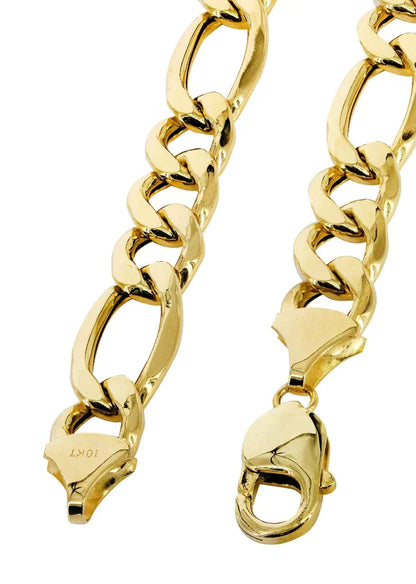 Hollow yellow figaro bracelet chain