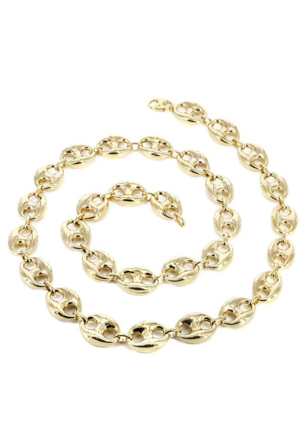 hollow yellow puff anchor chain