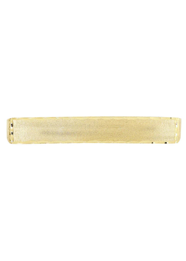 Mens Three Finger Ring | 10K Solid Yellow Gold | Engraving Available | Style#3
