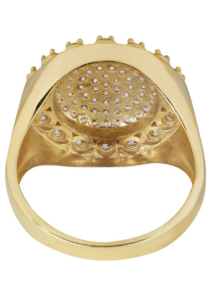 Mens Pinky Ring | 10K Solid Yellow Gold | Style #2