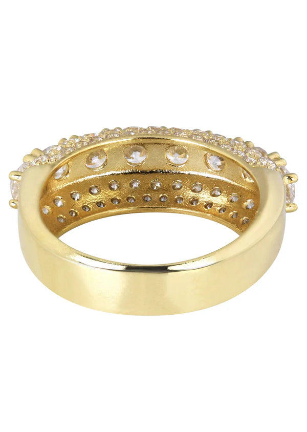 Mens Wedding Band Pinky Ring | 10K Solid Yellow Gold