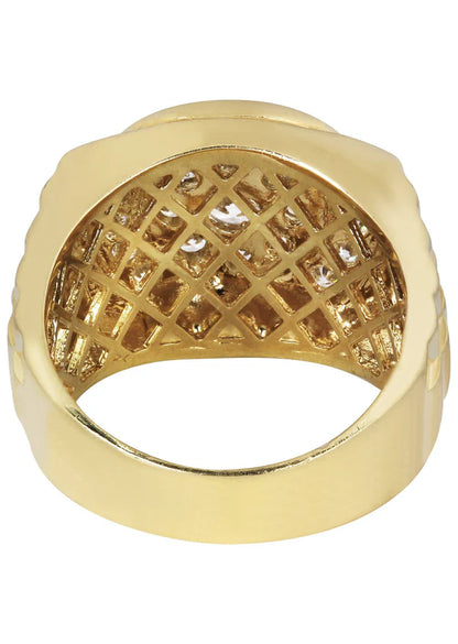 Mens Pinky Ring | 10K Solid Yellow Gold | Style #3