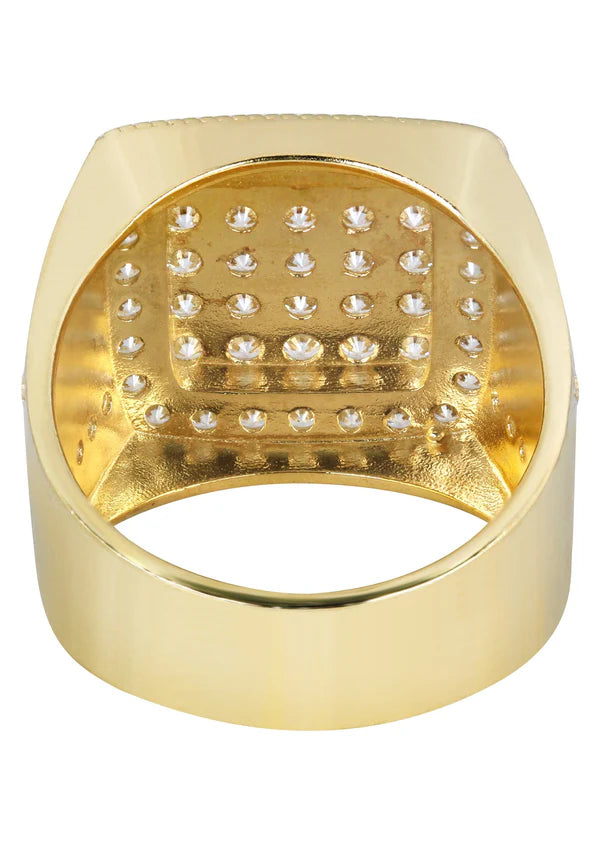 Mens Pinky Ring | 10K Solid Yellow Gold | Style #8