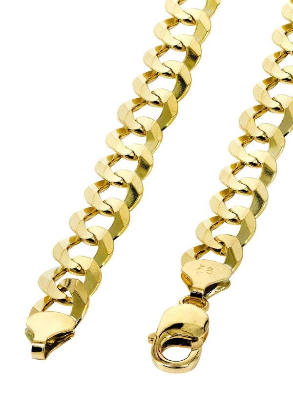 solid yellow cuban chain