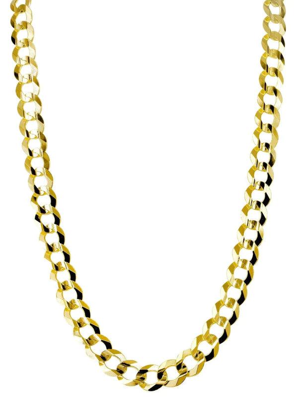 solid yellow cuban chain