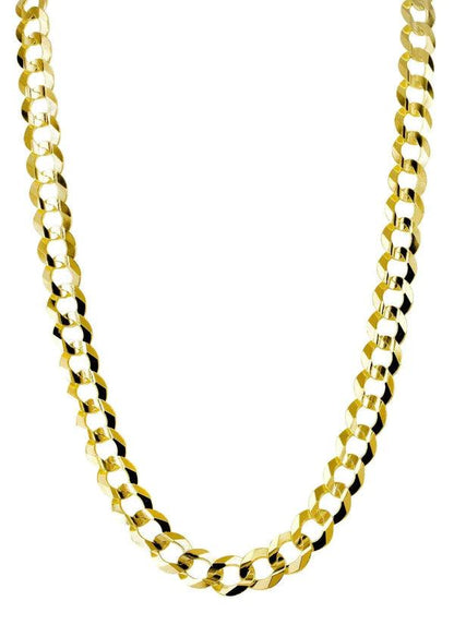 solid yellow cuban chain