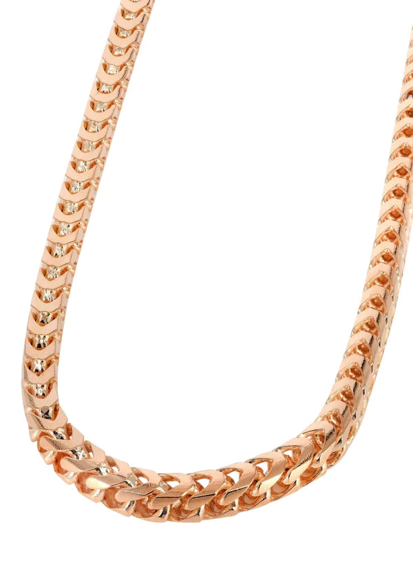 Solid Gold Franco Chain 10K/14K - Rose Gold