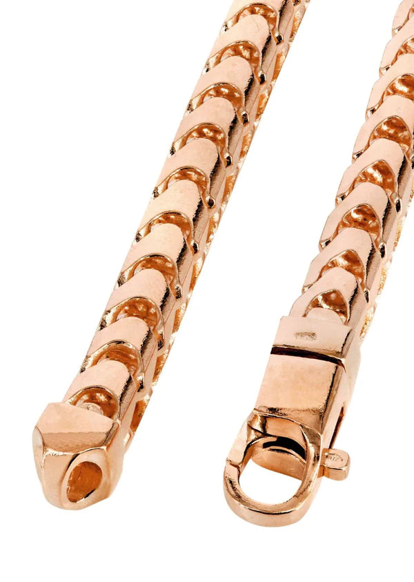 Solid Gold Franco Chain 10K/14K - Rose Gold