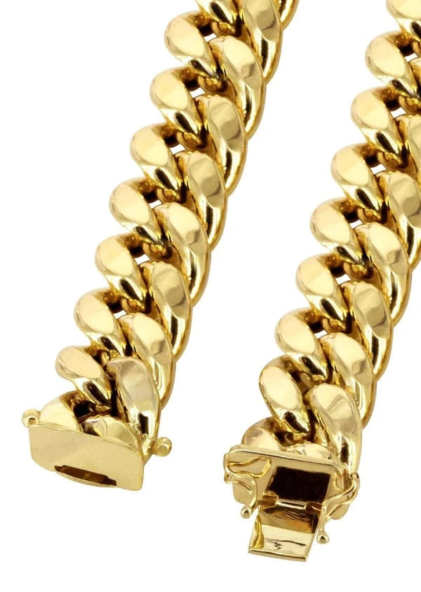 yellow hollow miami cuban chain